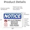 Signmission No Electronic Devices Beyond Sign With Symbol, 10 in W x Rectangle, Vinyl Decal OS-2PACK-NS-D-710-L-14501 - alternate 2